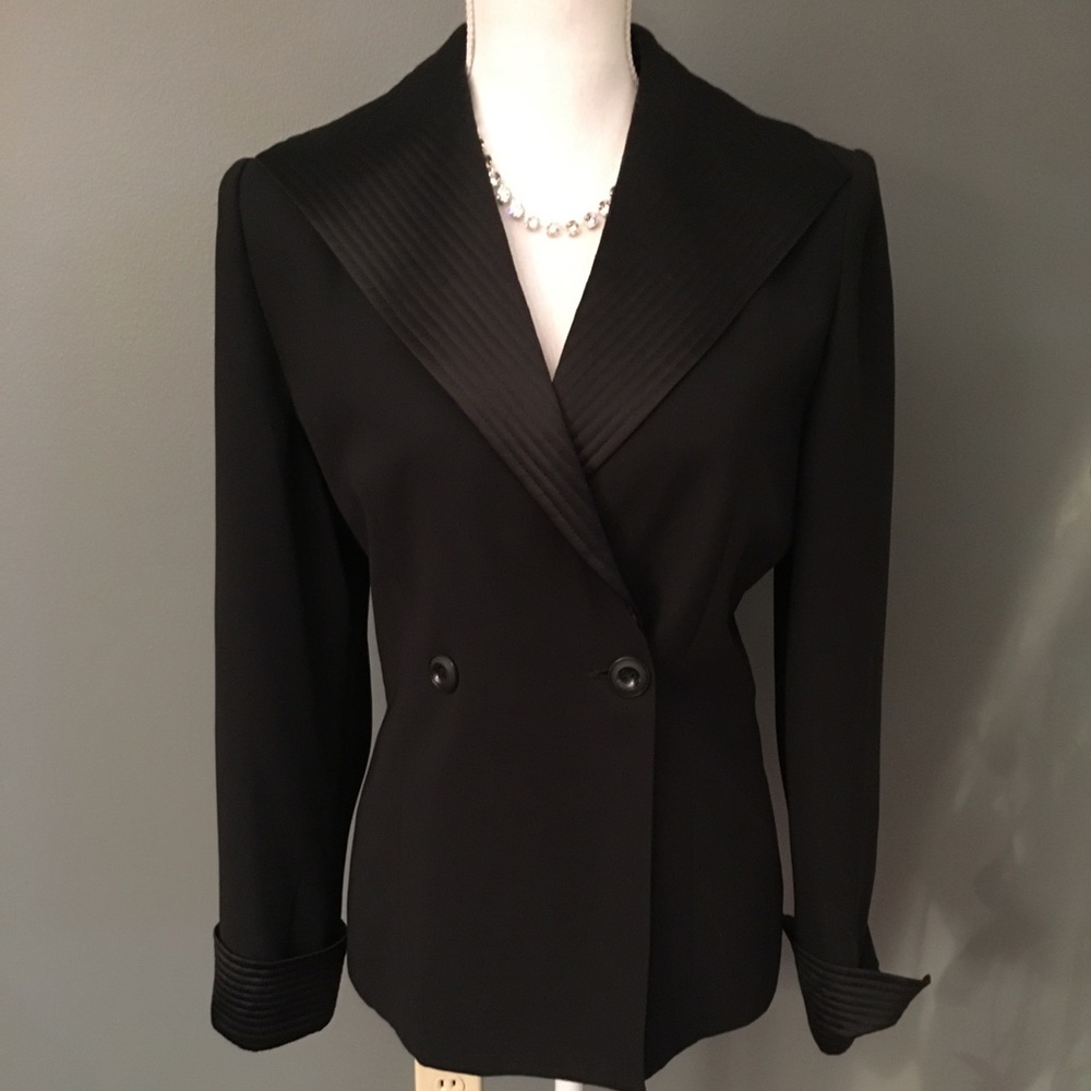 EUC Oleg Cassini Black Blazer Sz 6